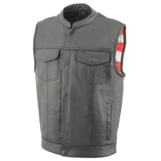 Milwaukee Leather Premium Leather Vest - Old Glory