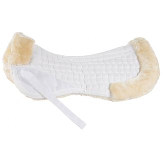 Horze Quilted Half Pad with Faux Fur Trim