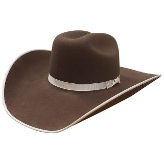Serratelli 6X Cattleman Felt Hat - Chocolate 