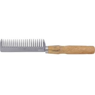 Aluminum Tail Comb With Wood Handle