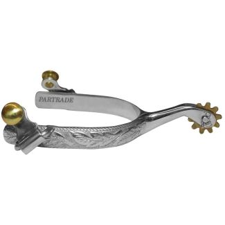 Engraved Stock Spurs, Mens