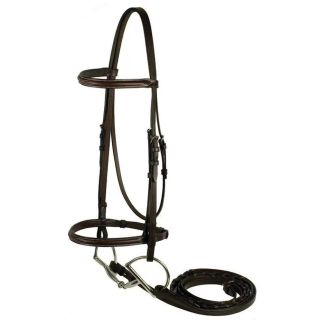Gatsby Fancy Stitched Raised English Bridle - Cob

