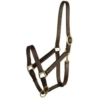 Gatsby Leather Adjustable Turnout Halter With Snap - Suckling