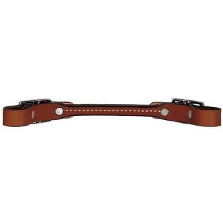 Round Leather Curb Strap