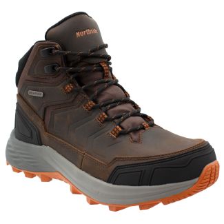 Men's Alpine Ridge Mid Waterproof Hiking Boot - Brown/Orange