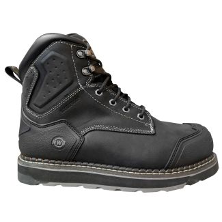 Men's Akron 6" Nano Toe Waterproof Work Boot - Black
