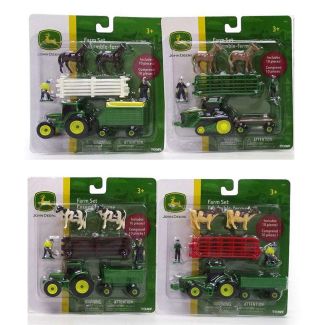 TOMY John Deere Farm Toy Set Assorted 10 pc