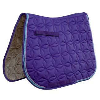 Ecole Star Quilt Close Contact Saddle Pad Purple/Blue/Lavender