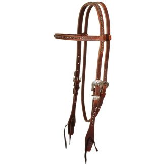 Reinsman Rosewood Spot Browband Headstall&nbsp;