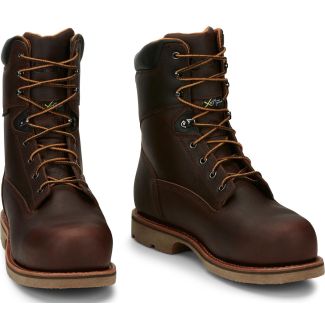 Chippewa Men's Serious Plus 8" Waterproof Comp Toe Met Guard Puncture Resisting Boot