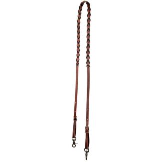 Pony &frac12;&rdquo; Burgundy Rein with 2 Snaps