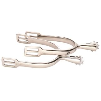 Korsteel Stainless Steel 30mm Pow Rowel Spurs - Ladies