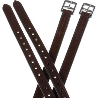 Collegiate 1/2 Hole Stirrup Leathers - Brown