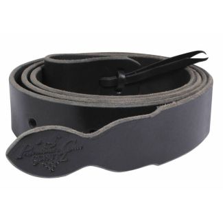 Latigo Leather Cinch Tie Straps - Black