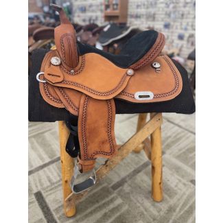 Bar J Redwood Barrel Saddle