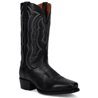 Dan Post Men's Wade Leather Western Boot - Black