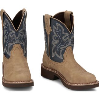 Ladies Justin Kay 8" Western Boot - Boot/Tan