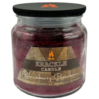 Krackle Candle - Blackberry Bourbon Jar Candle