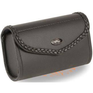 Small PVC Braided Windshield Bag w/ Velcro Closure