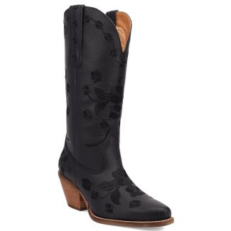 Dingo Ladies Love Bug Leather Western Boot - Black