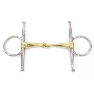 Full Cheek German Silver Single Joint Snaffle Bit