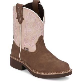 Ladies Justin Kay 8" Western Boot - Pink