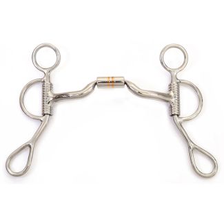 Western Argentine Shank Low Port Barrel Curb Bit - 5"