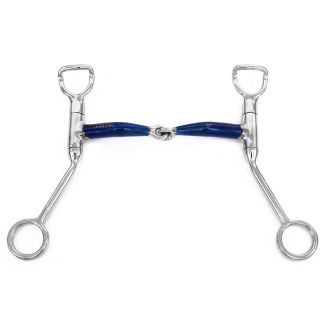 Western Shank Sweet Iron Locking Single Jointed Curb Bit