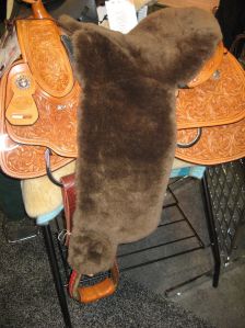 Lady Godiva Western Endurance Saddle Merino Sheepskin Full Cover Seat Saver